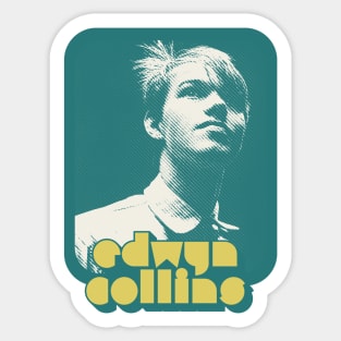 Edwyn Collins / 80s Retro Fan Design Sticker